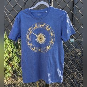 Blue Zodiac Tee Shirt From Venice Italy